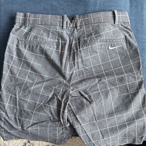 Nike Men's Charcoal Checkered Shorts